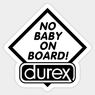 NO Baby on board Sticker